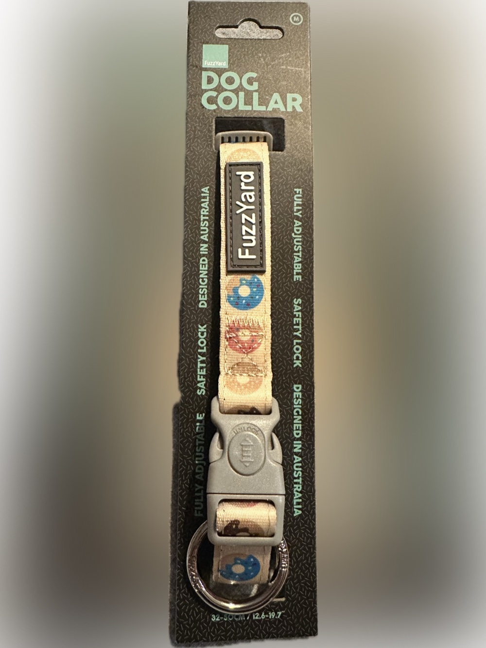 NWT FuzzYard Donut Print Dog Collar-Medium